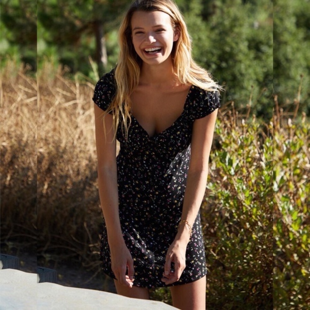 Lottie Moss Black Mini Dress